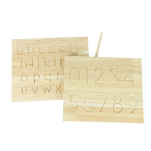 wooden educational toy alphabet and numbers tracing boards