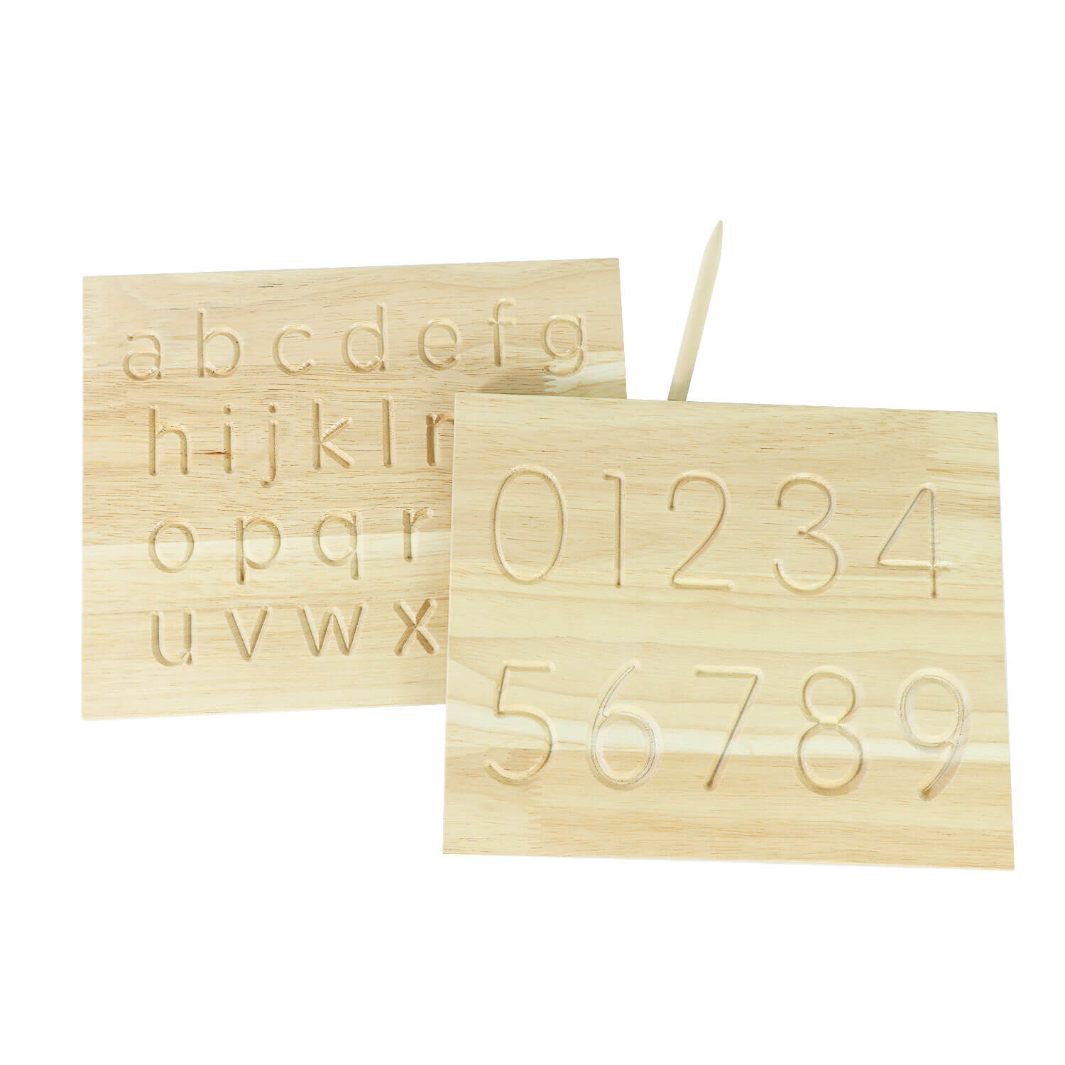 Double Sided Alphabet And Number Tracing Boards 15 Years Wooden Toys 