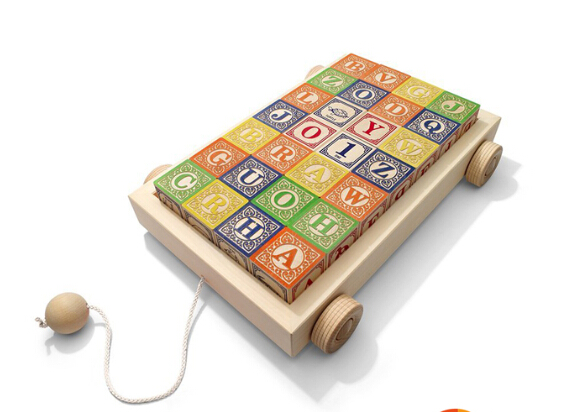 Wooden Educational Alphabet Blocks-image
