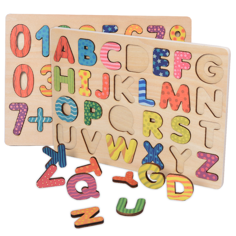 Wooden Alphabet Puzzle Abc 123 Puzzle 15 Years Wooden Toys